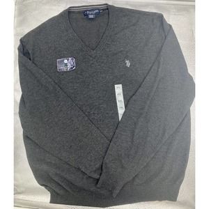 New Men's‎ Charcoal Gray US Polo Brand Pullover Sweater ~Size XXL